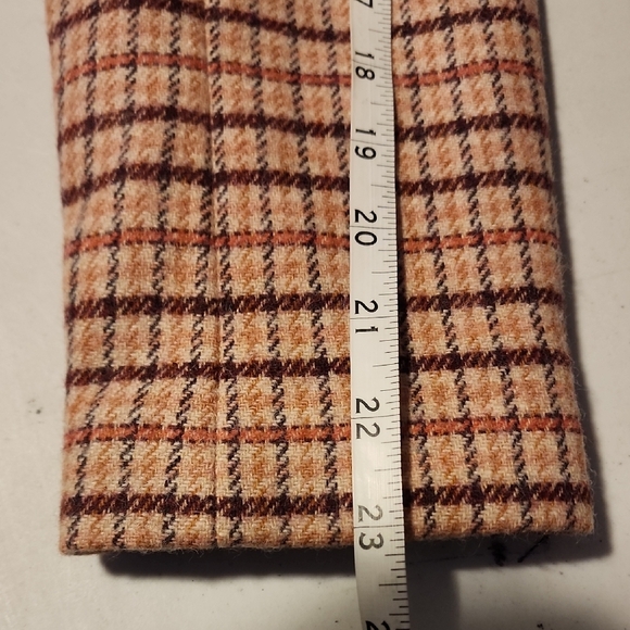 Talbots NWT Pink and Brown Checkered Blazer - Picture 7 of 8